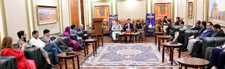 Islamabad 19.05.2026: Speaker National Assembly Sardar Ayaz Sadiq launching the first AI-enabled National Assembly during the soft launch ceremony at Parliament House