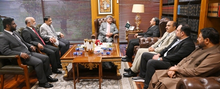 Islamabad 06.02.2026: Parliamentary delegation from the Sultanate of Oman called on Deputy Speaker National Assembly Syed Ghulam Mustafa Shah at Parliament House